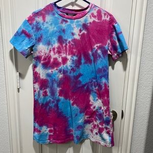 SHEIN Tie Dye Tee Dress
